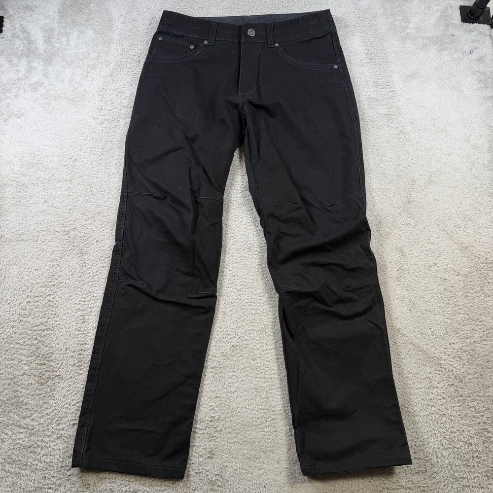 Kuhl Rydr Pants Mens 30x30 Black Canvas Workwear Patina Dye Outdoor